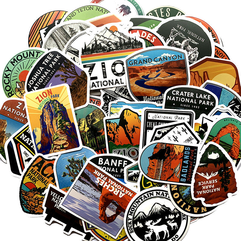 Explore the Great Outdoors with Our National Park 50 Stickers!