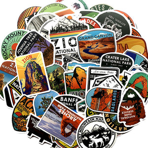 Explore the Great Outdoors with Our National Park 50 Stickers!